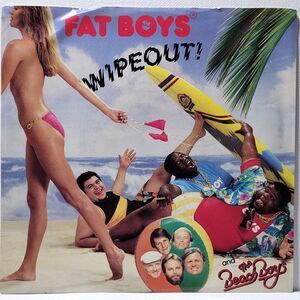 Fat Boys & Beach Boys ‎45 PS Wipeout / Crushin' on Tin Pan Apple VG+/M- Hip Hop